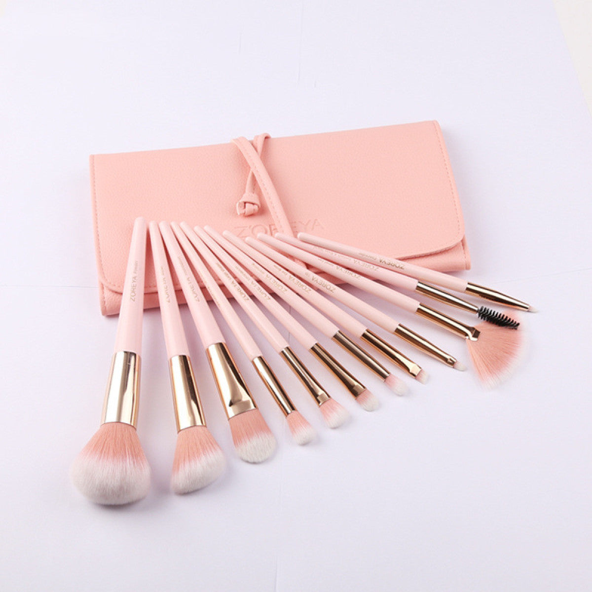 12-Piece Makeup Brush Set – Soft Bristle Beauty Kit