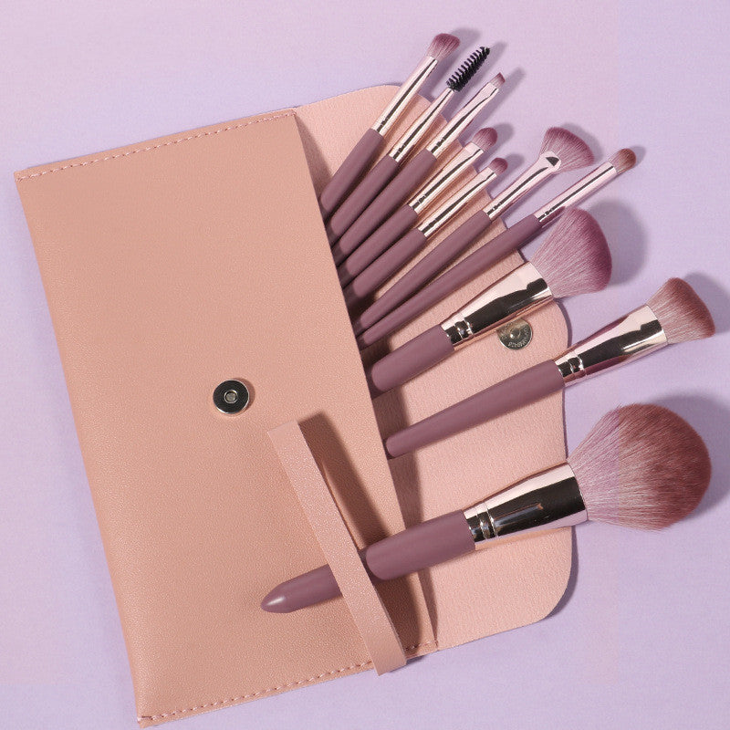 14-Piece Wooden Handle Makeup Brush Set